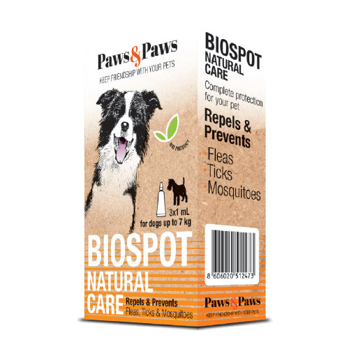 Paws & Paws Biospot Natural Care za Psa 3x1ml