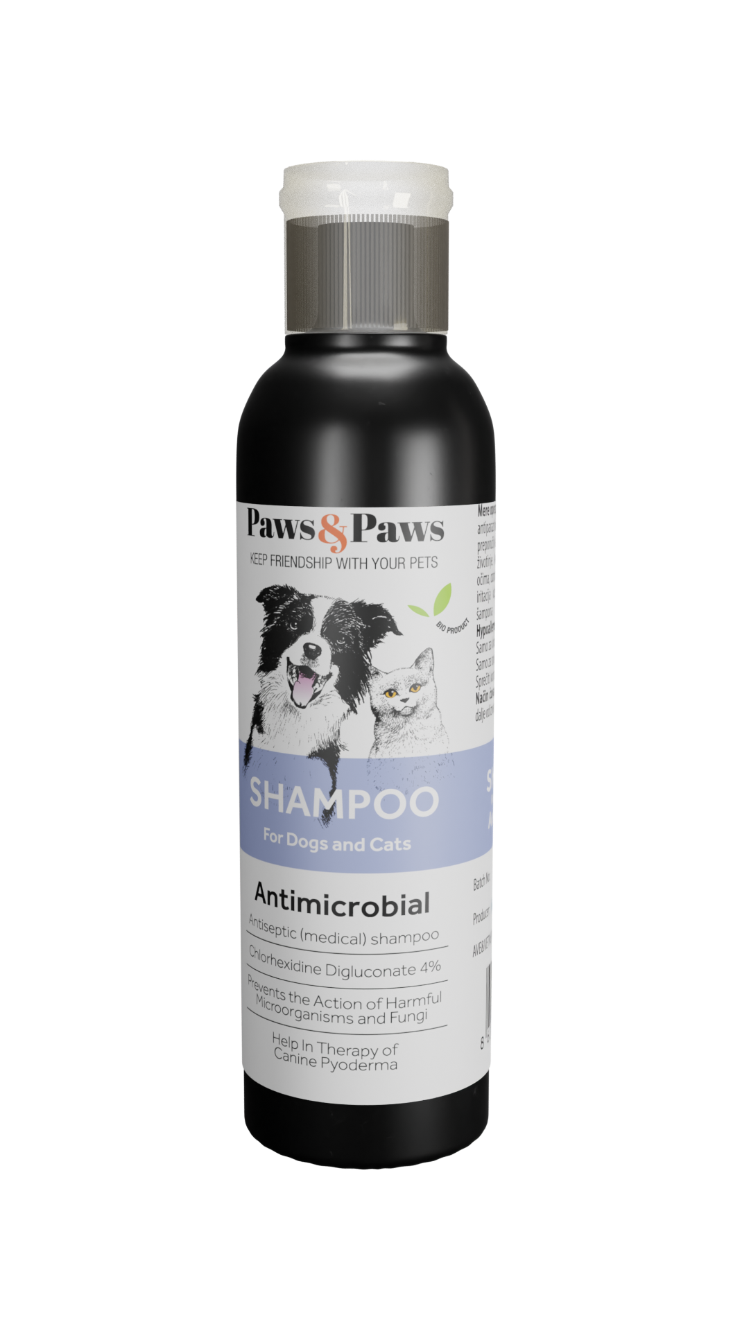 Paws & Paws Antimicrobial Šampon za Pse i Mačke 250ml